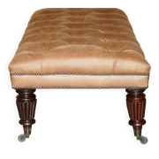 Chesterfield XXL leather sofa hand-dyed