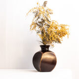 Midcentury teak vase