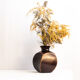 Midcentury teak vase