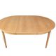 Danish Oak Round Extendable Dining Table By Rosengaarden 1960 Denmark