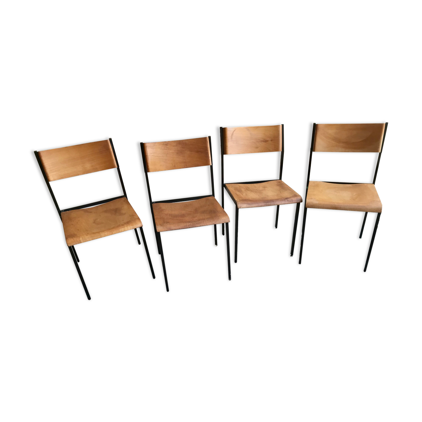 Set of 4 vintage chairs Hiller 1980's