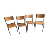 Set of 4 vintage chairs Hiller 1980's