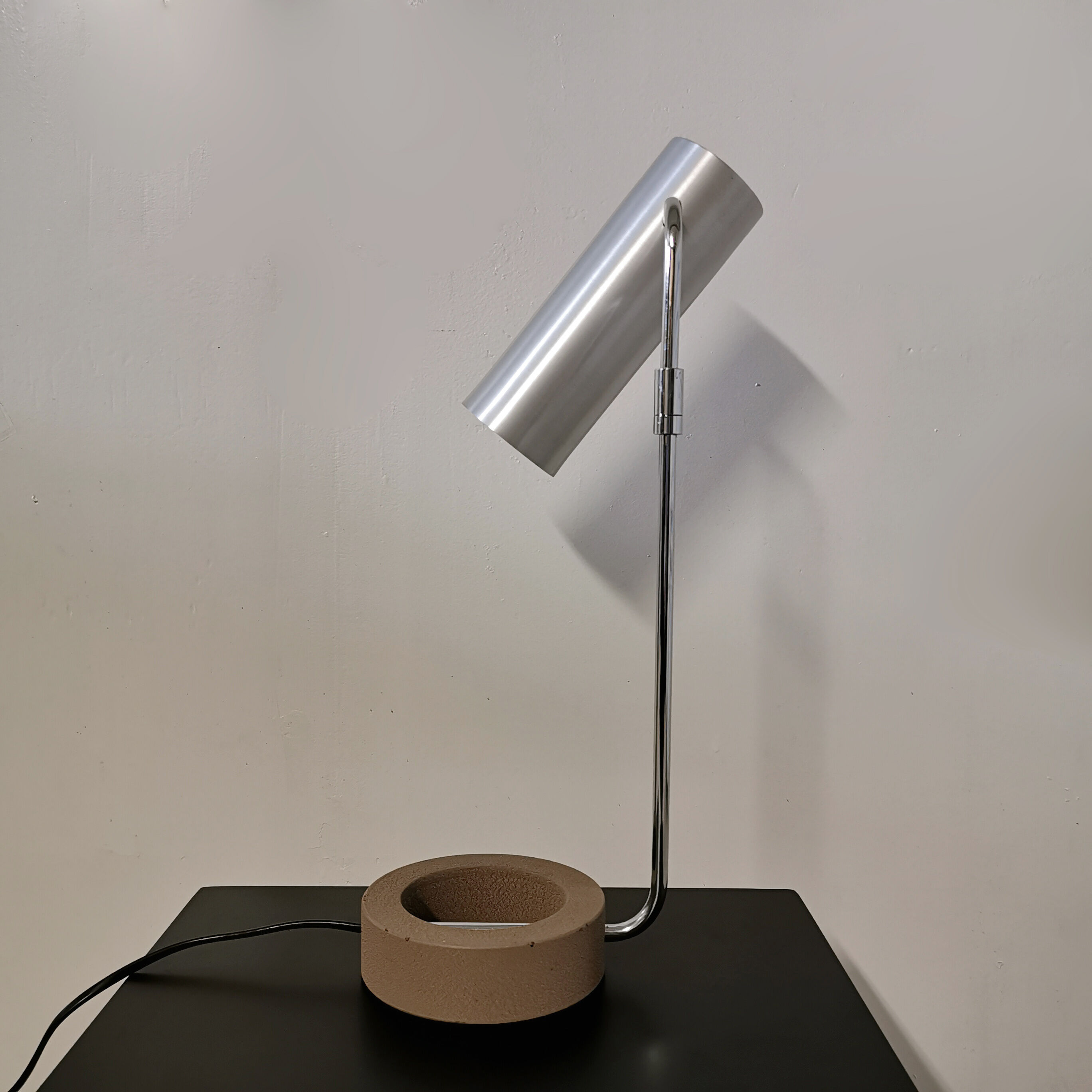 Swiss aluminium lamp, Baltensweiler, 1970