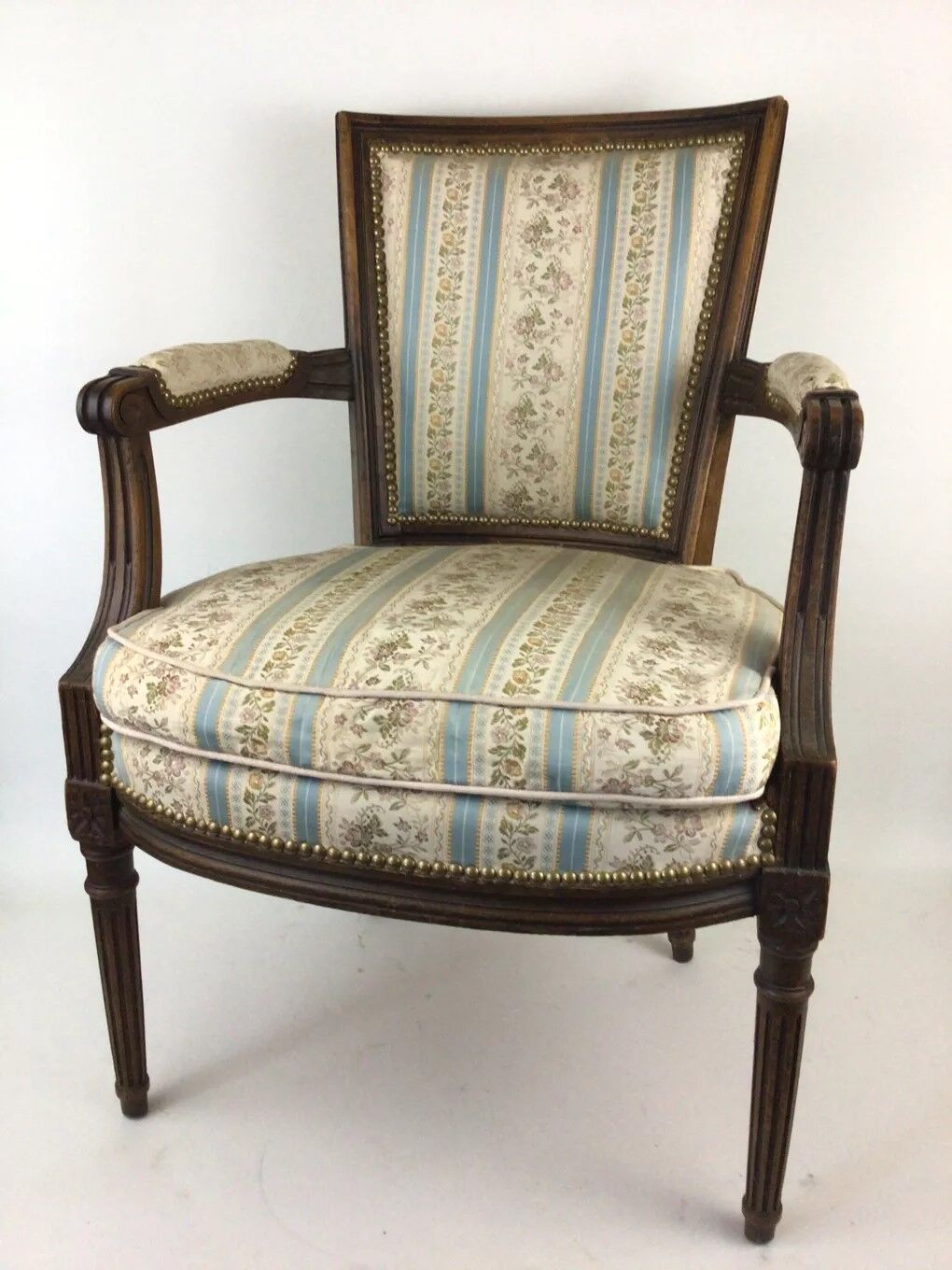 Pair of Louis XVI era convertible armchairs
