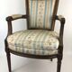 Pair of Louis XVI era convertible armchairs