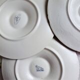 Set of 2 Longchamp oyster plates, vintage shell plates.