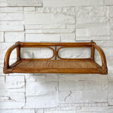 Rattan shelf and cannage 1950