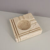 Ashtray in travertine by Cerri Nestore, Italy, 1960