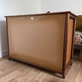 Commode en rotin vintage