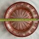 Art Deco pink glass fruit bowl or dish