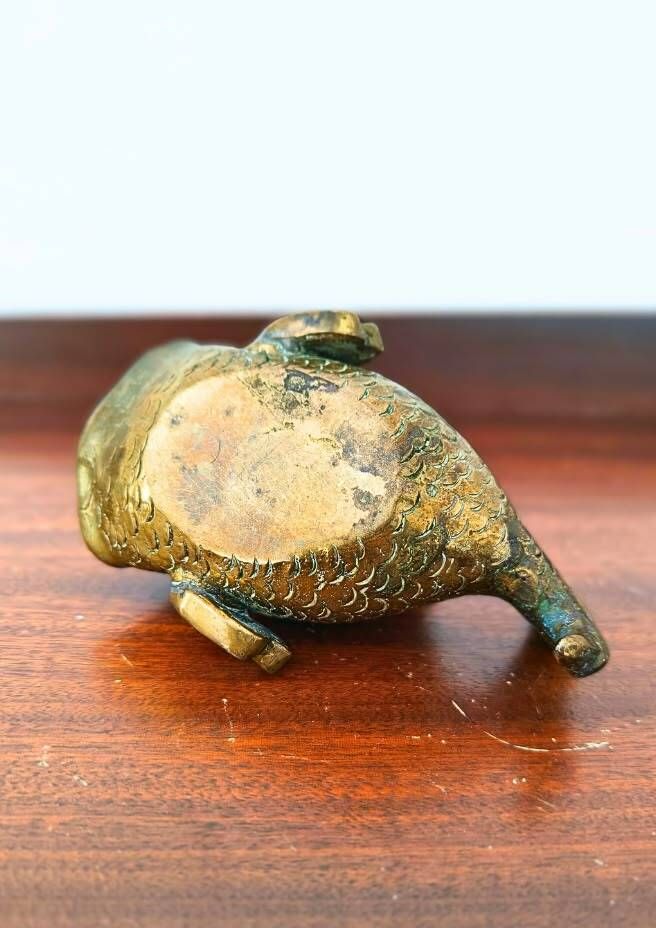 Bronze Fish Ashtray Attributed to Walter Bosse