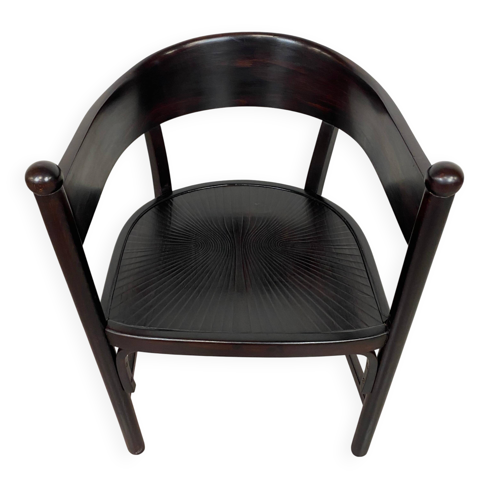 Large armchair of the Secession no.6549 by Josef Hoffmann for Thonet