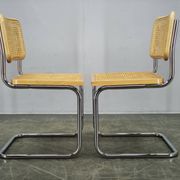 Pair of Italian Cesca Cantilever Chairs after Marcel Breuer, 1970s