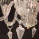 Extraordinary Art Decò Barovier e Toso Chandelier, Murano “Bubble” Glass, 1940s