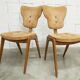4 chairs and 2 Lounge armchairs by Roger Landault, ABC edition, 1950.