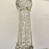 Bougeoir en verre moulé