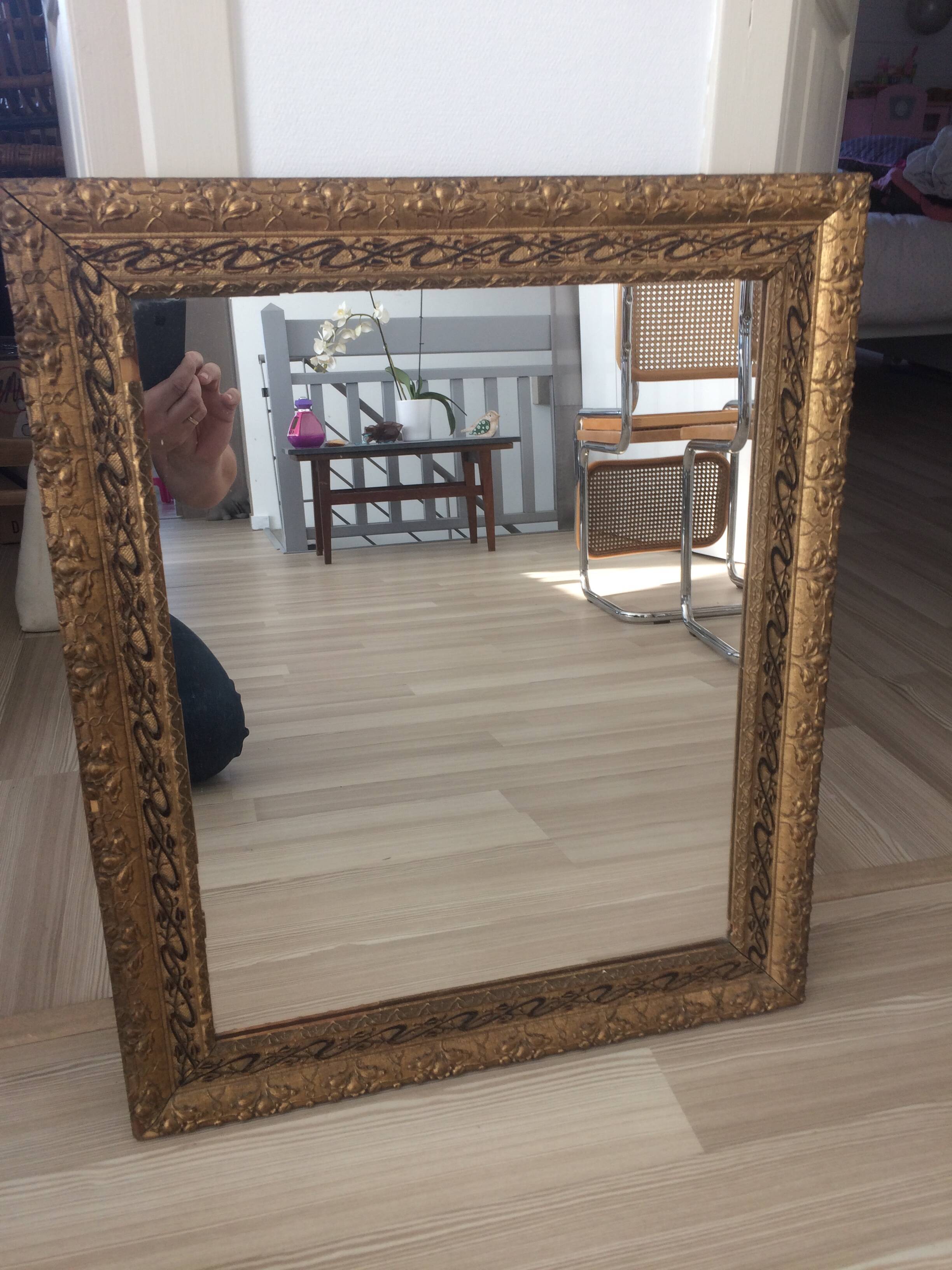 Antique gilded mirror 61x51cm