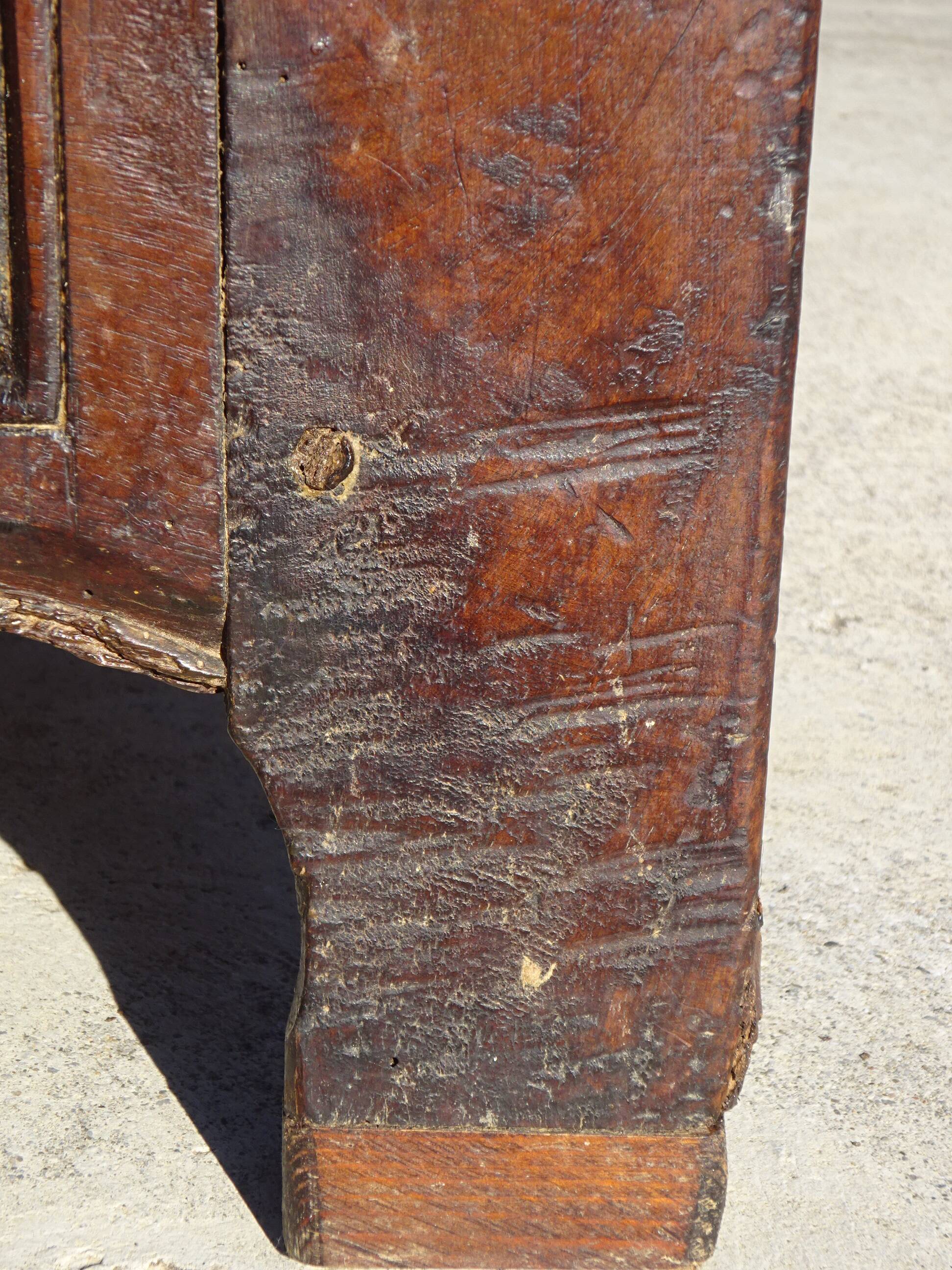 Antique walnut wedding sideboard