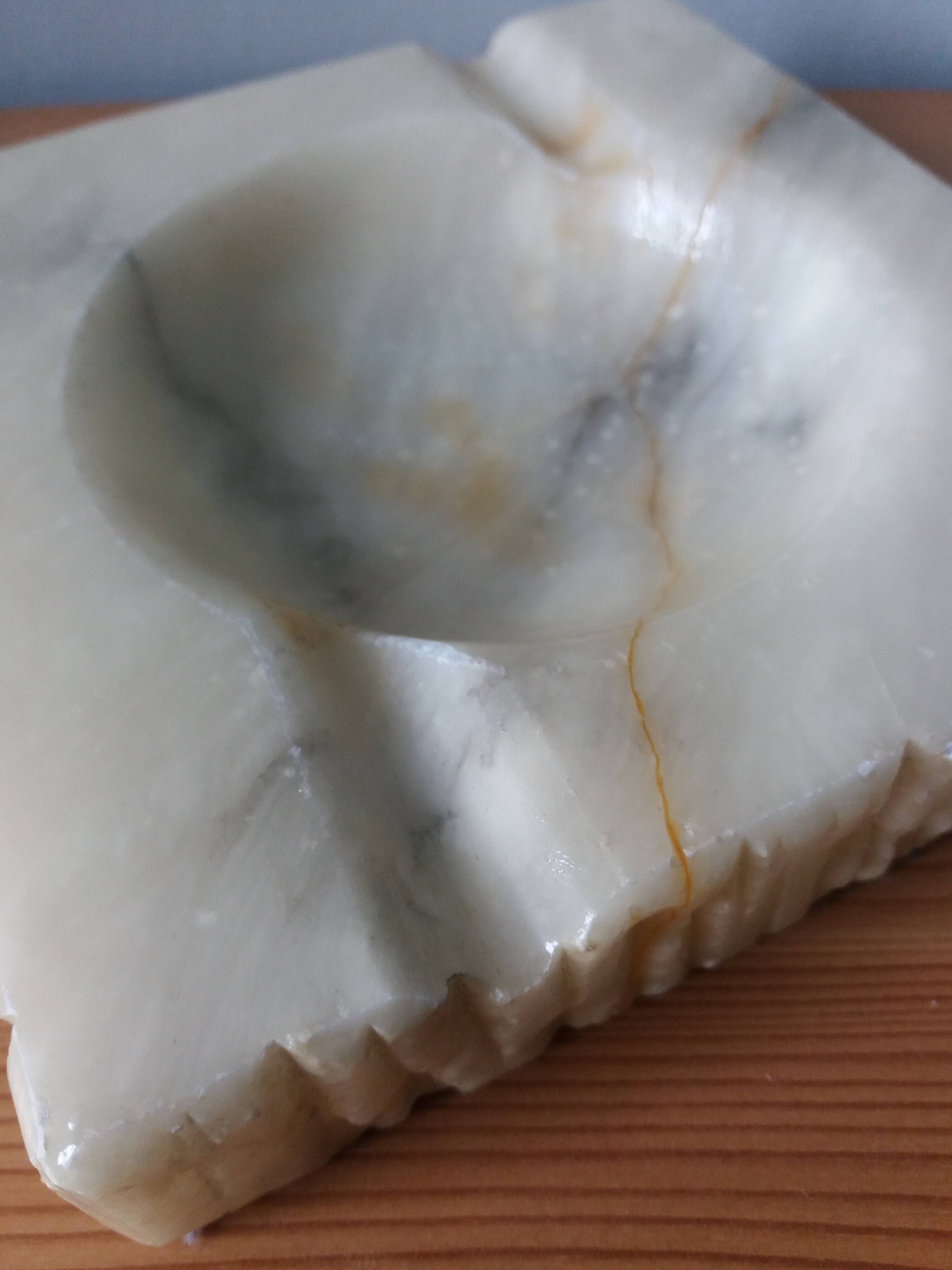 Marble or alabaster ashtray