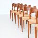 Arne Hovmand Olsen set of eight dining chairs in oak Mogens Kold Denmark 19