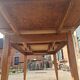 Extendable solid oak table Scandinavian 1960s-70s