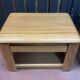 Pair of solid elm bedside tables from the 1970s.