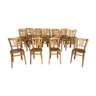 20 chaises bistrot bois courbé  vintage