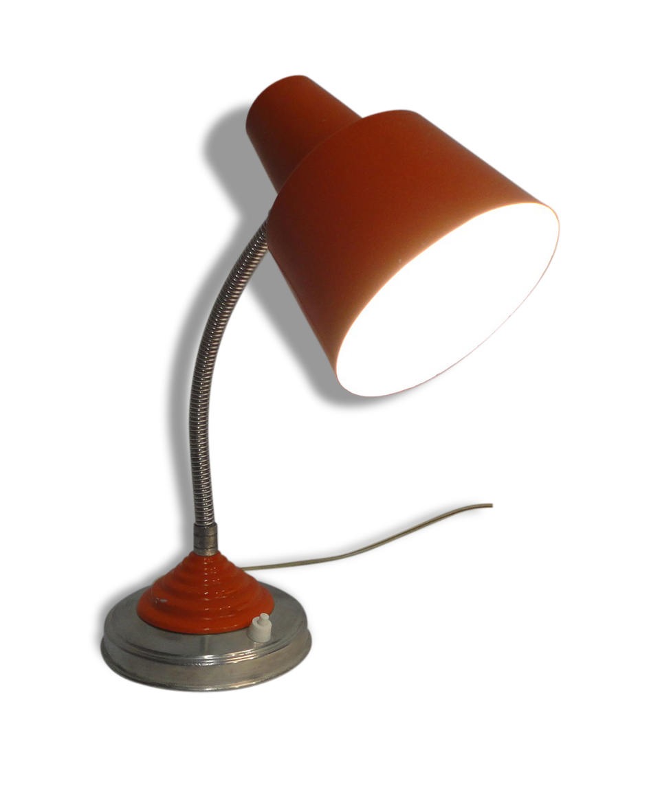 Desk lamp orange 60s