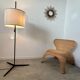 Ancien lampadaire design des années 50 en métal abat-jour réglable vintage