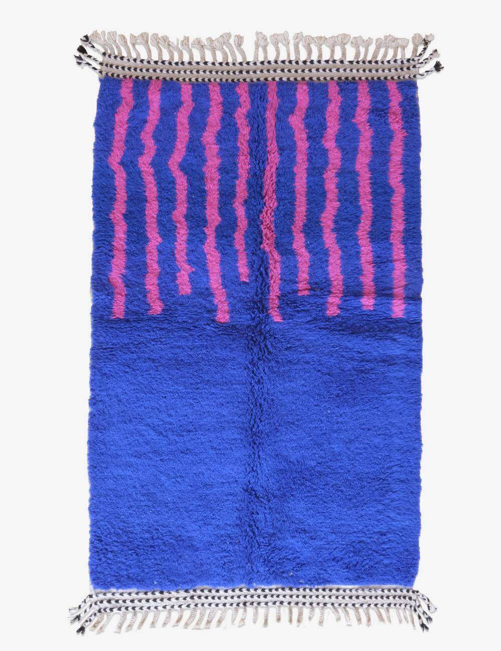 Tapis Moderne Bleu et rose - 238 x 133 cm
