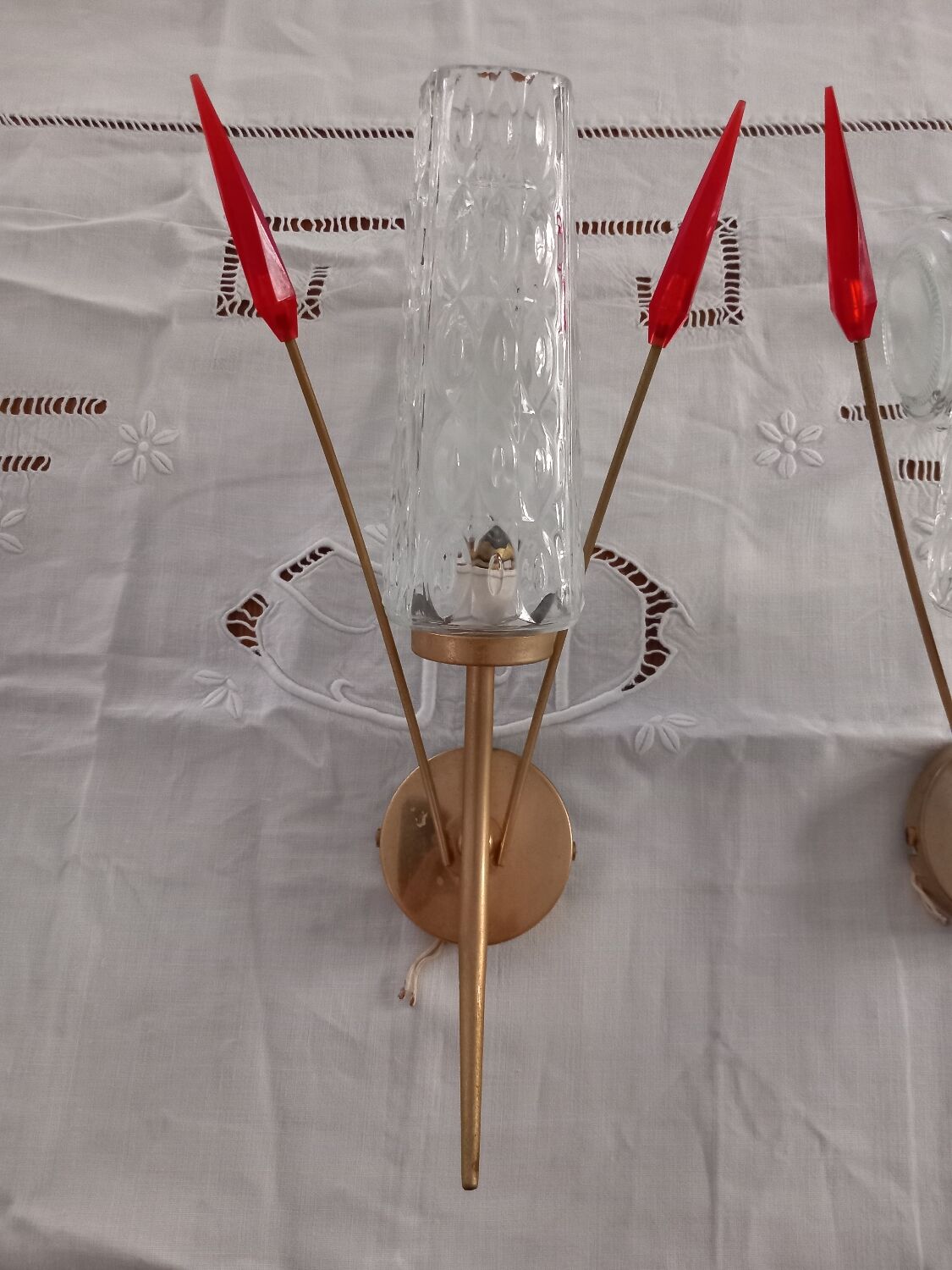 Pair wall lamps
