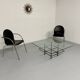 Vintage Italian architectural design coffee table from the 1970s