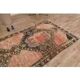 Vintage Turkish hallway rug handmade in orange-brown wool 93x291.