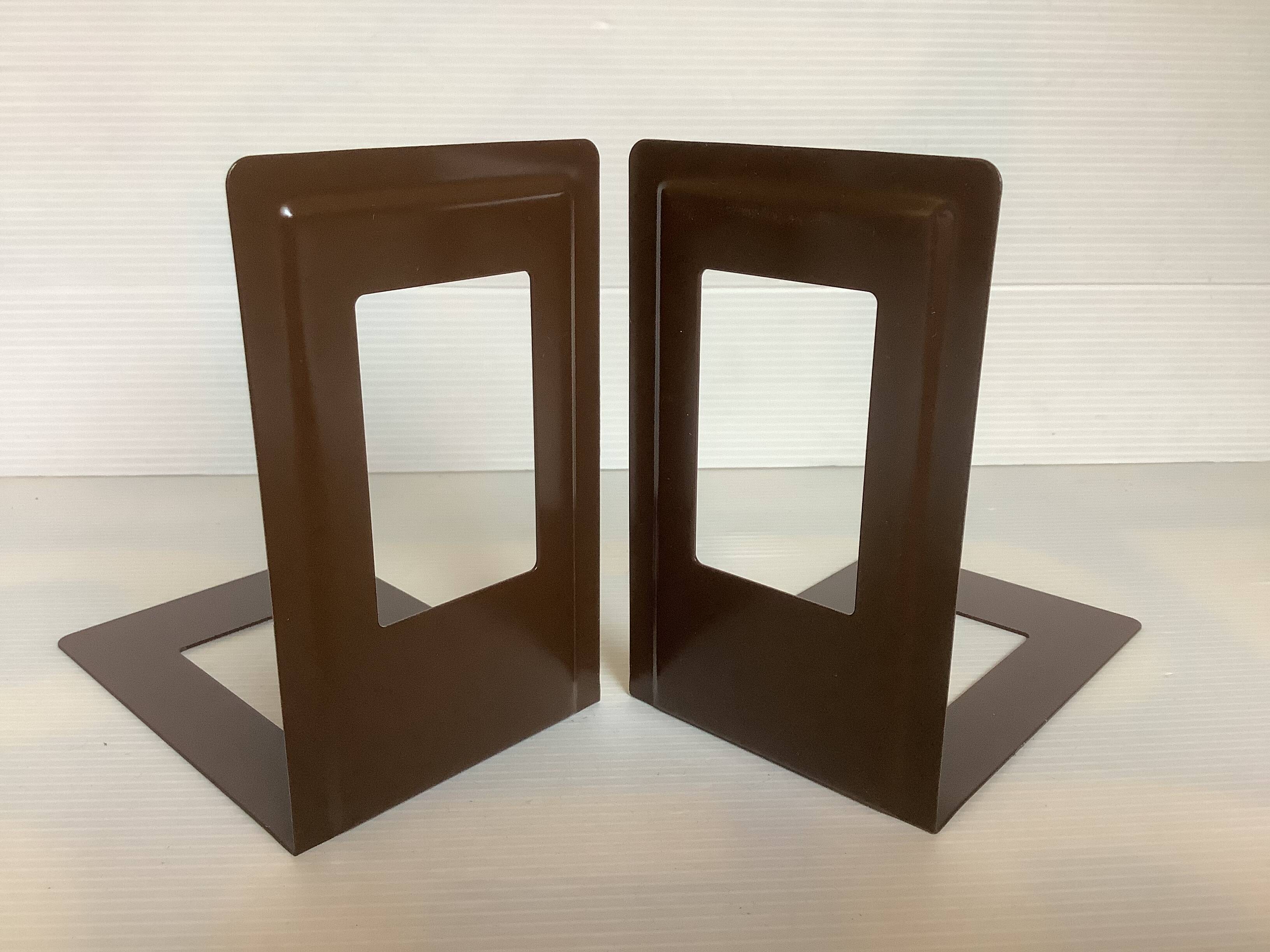 Pair of brown metal bookends Germany