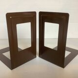 Pair of brown metal bookends Germany