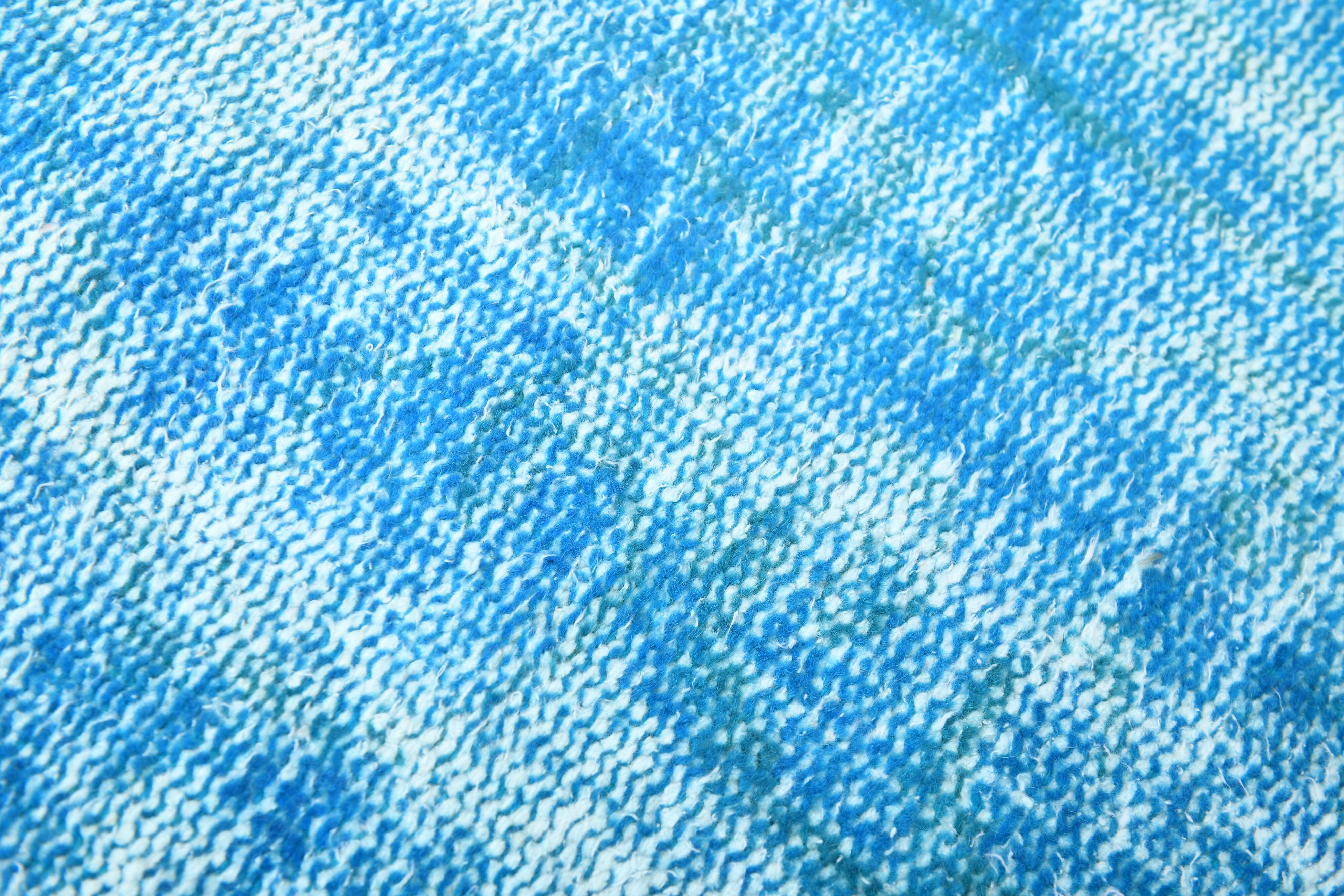 2x9 Sky Blue Classic Turkish Vintage Runner Rug, 56x268Cm