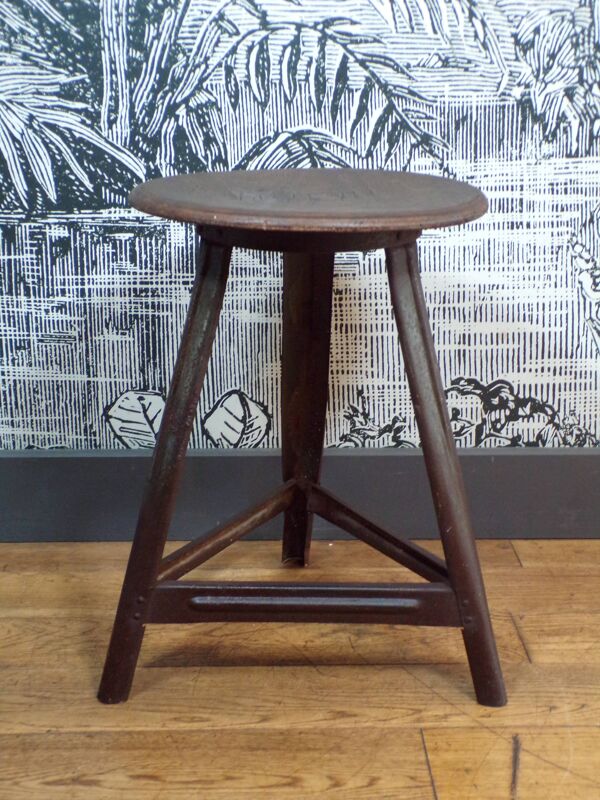 Tabouret atelier tripode allemand 1930
