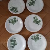 Set of 6 ceramic plates