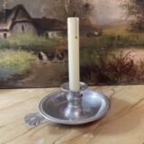 Aluminum poucier candle holder