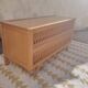 Vintage wicker toy chest
