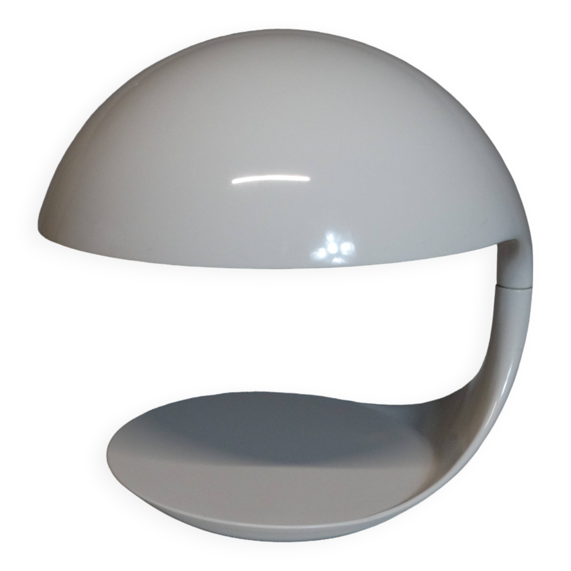 Martinelli luce. elio martinelli. cobra 629 lamp. white. 70s