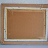 Paris the quai des orfèvres and the pont saint michel painting framed under glass