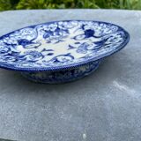 Plate with peedouche Creil & Montereau model Flora liseron