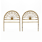 Set of 2 bamboo headboards, 1970s