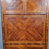 Secretary guillotine Louis XVI era in marquetry around 1760-1780