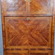 Secretary guillotine Louis XVI era in marquetry around 1760-1780
