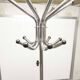1960 parrot coat rack with 16 hooks, industrial chrome metal, rotating.