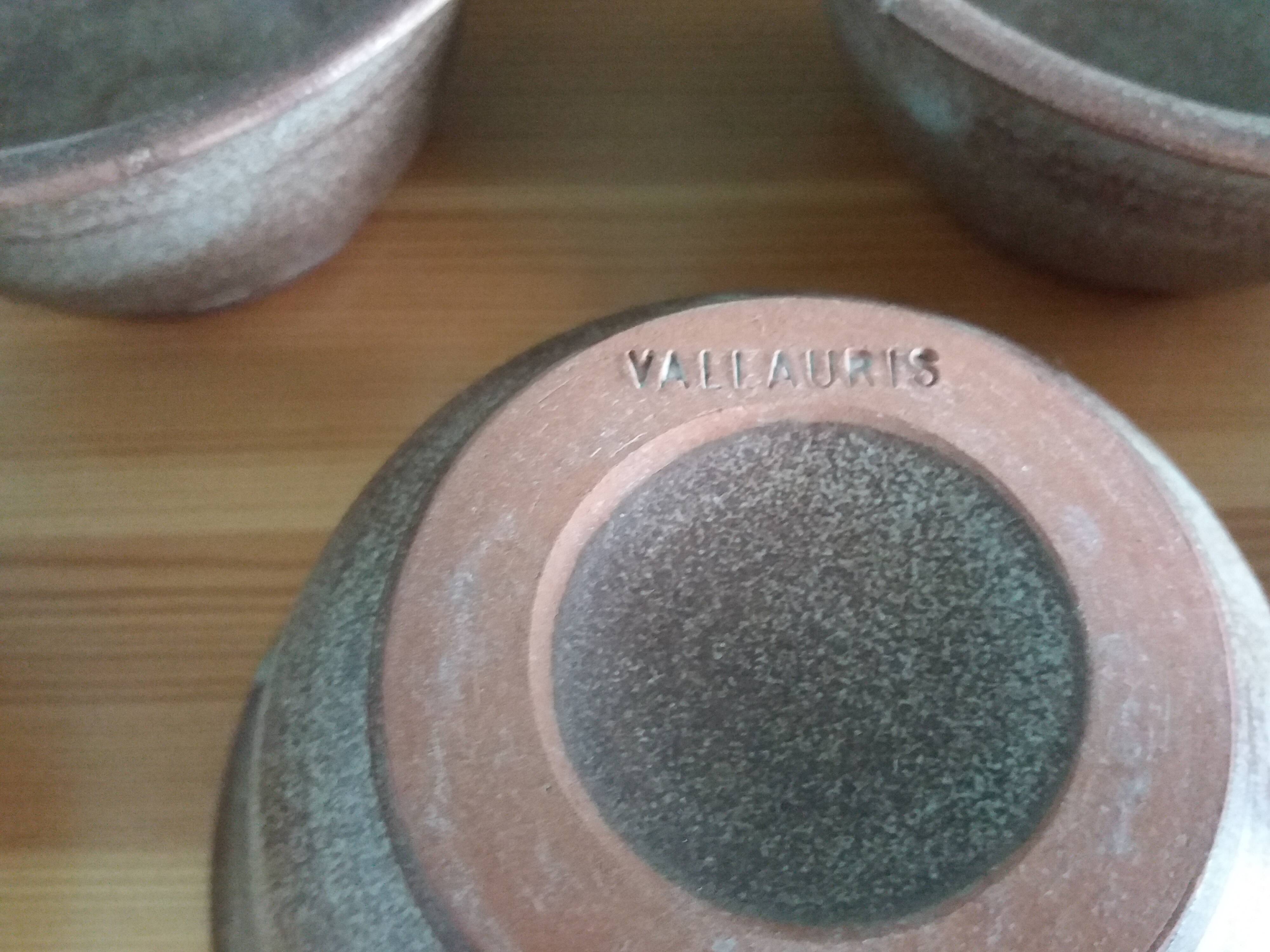 Vallauris Muratore style glazed terracotta bowl