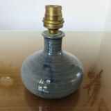 Sandstone lamp, signed, 60s