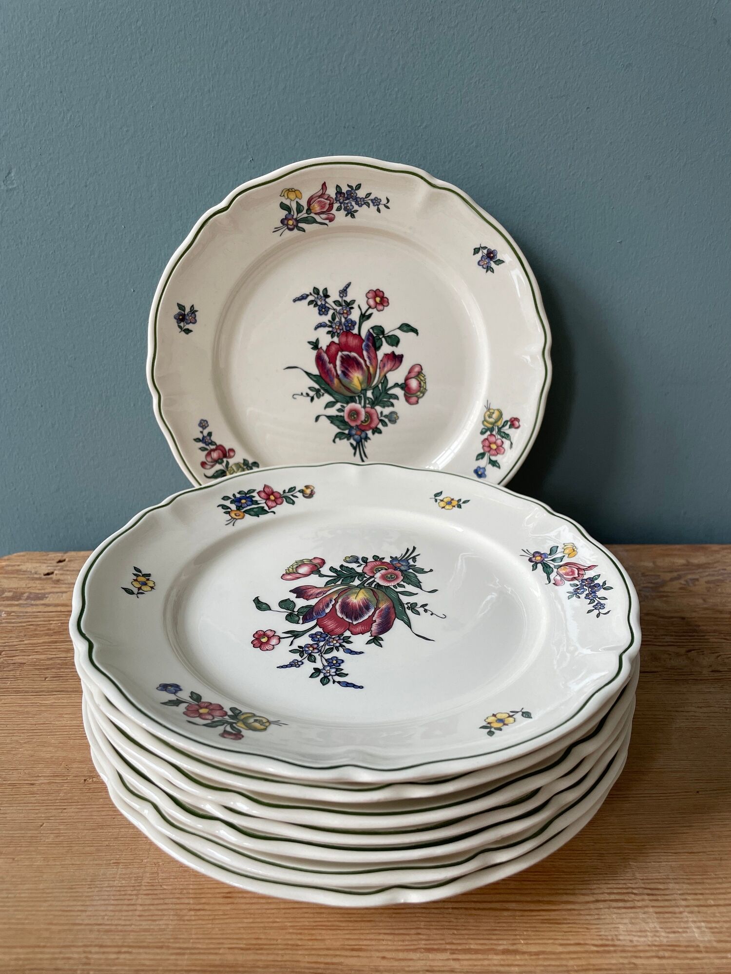 Set of 8 dessert plates Villeroy and Boch vieux Strasbourg